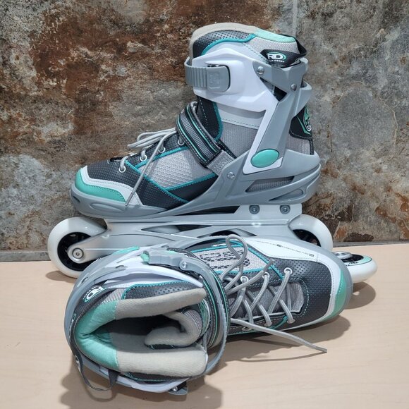 Roller Derby Aerio Q 60 Womens Inline Skates Size 8 Gray Mint Model 1359MT - Picture 16 of 16
